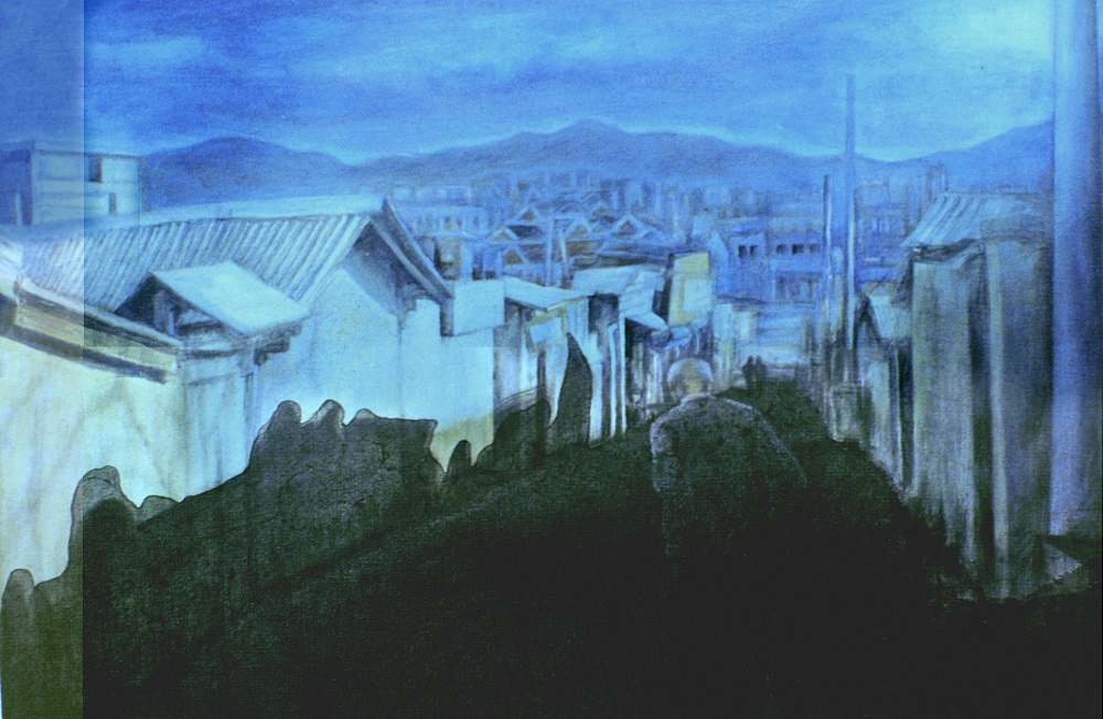 Noh Wonhee, Alleyway, 1980, Oil on canvas, 53×72.7cm. 