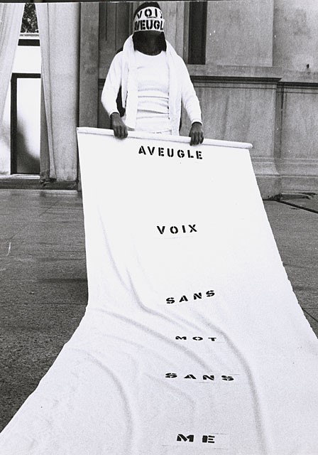 Theresa Hak Kyung Cha, <i>Aveugle Voix</i>, 1975, Picture, 63 Bluxome Street, San Francisco. Online Archive of California.